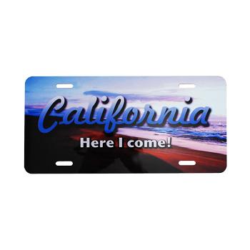 Aluminum License Plate Image